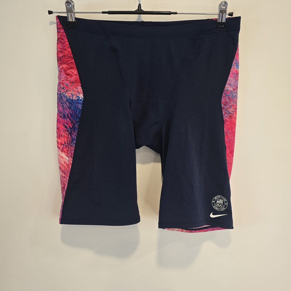 Nike Mens Black and Pink Swim Shorts Size 38 Nwt. - Picture 1 of 10